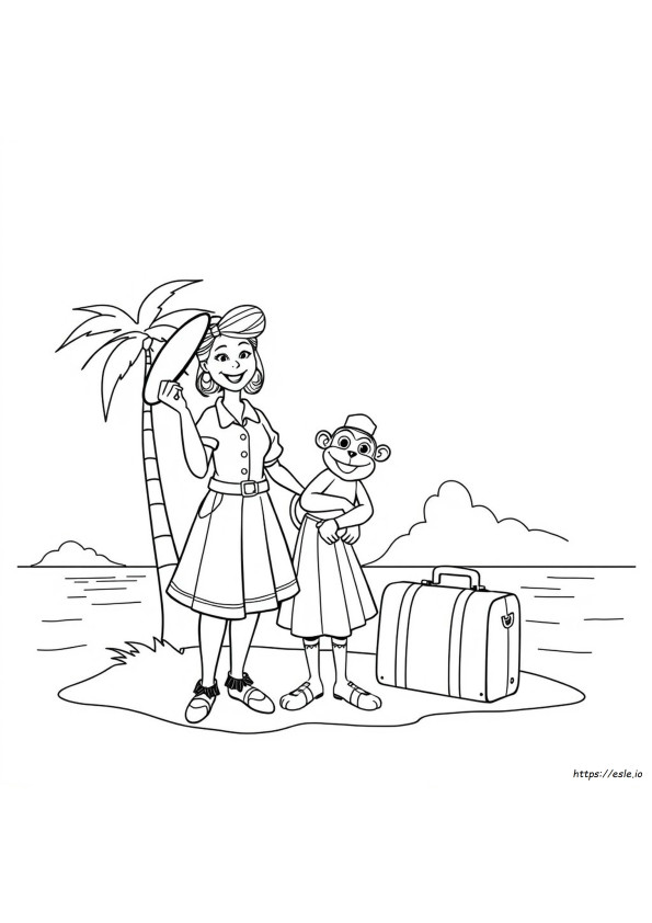 Pippi Longstocking Gambar Mewarnai Dapat Dicetak