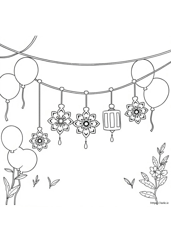 Gambar Mewarnai Papel Picado