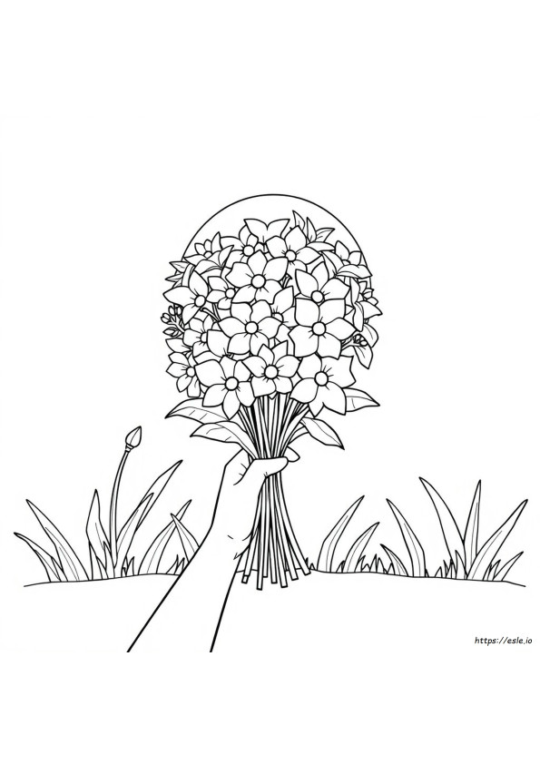 Bouquet Di Fiori Da Colorare