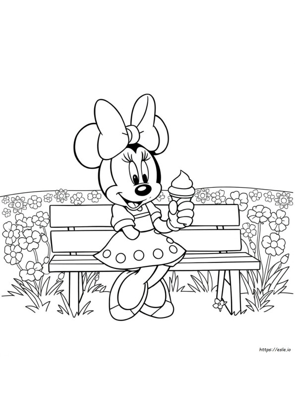 Kolorowanka Minnie Mouse Do Druku