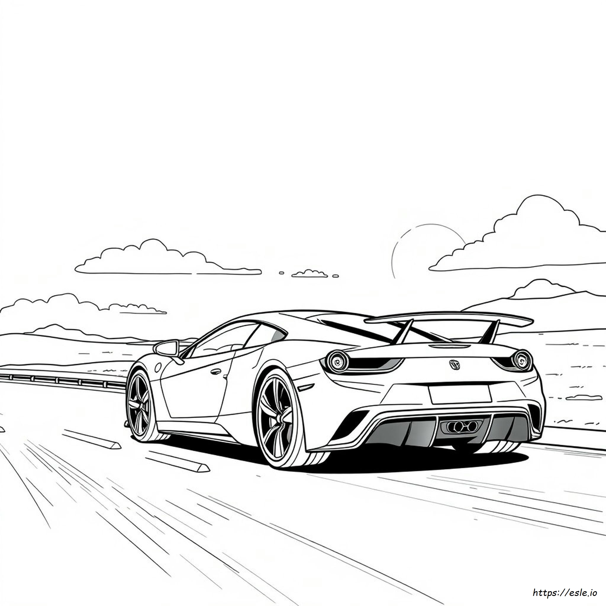 Supercar Colouring Pages