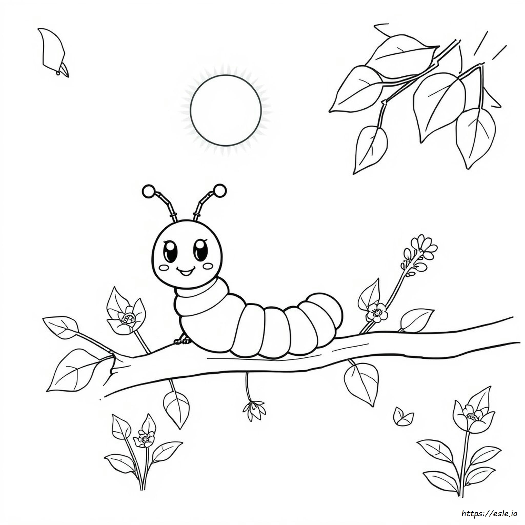 Larva Cartone Animato Disegni Da Colorare