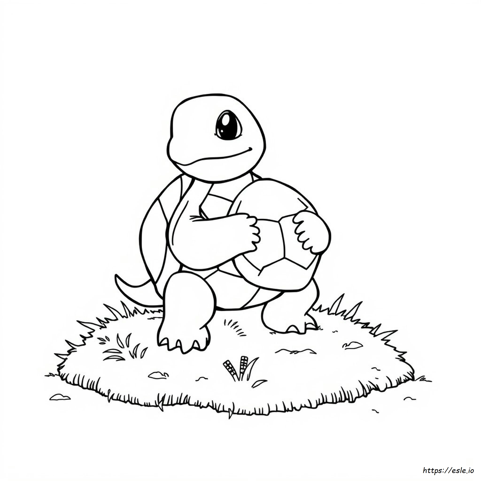 Wartortle Colouring Page