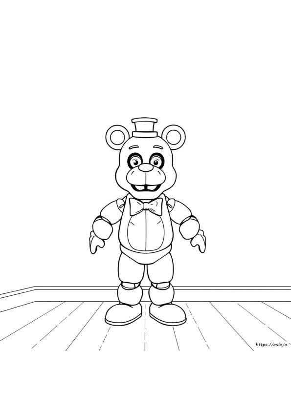 Tam Vücut Golden Freddy Boyama Sayfası