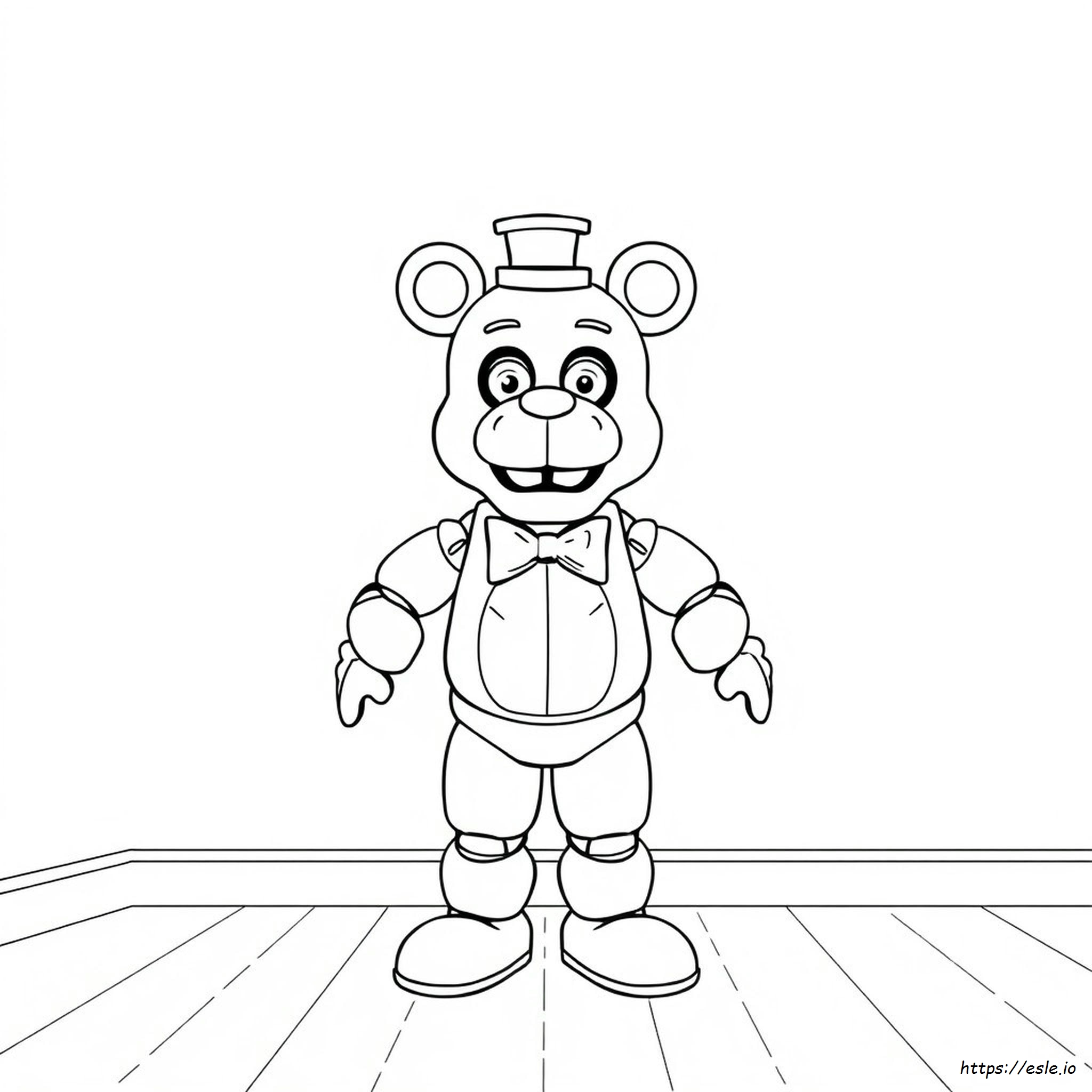 Golden Freddy A Corpo Intero Da Colorare