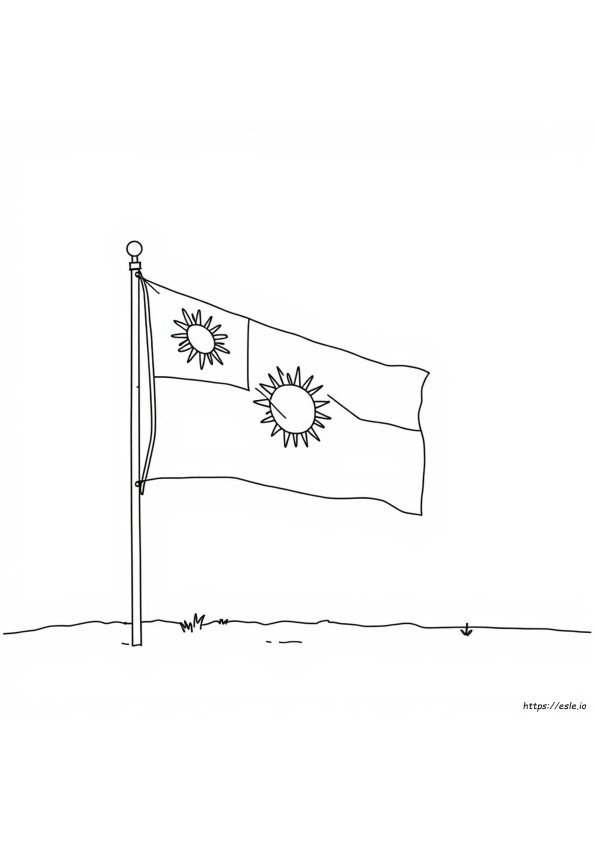 Namibia Flag Coloring Page