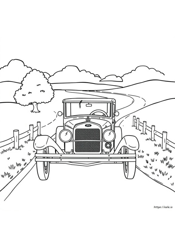 Coloriage Ford ModLe A