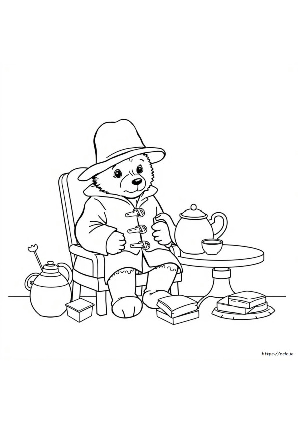 Printtaa Paddington-Nalle Värityskuvat