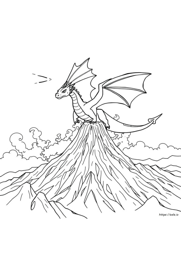 Color Pages Of Dragons