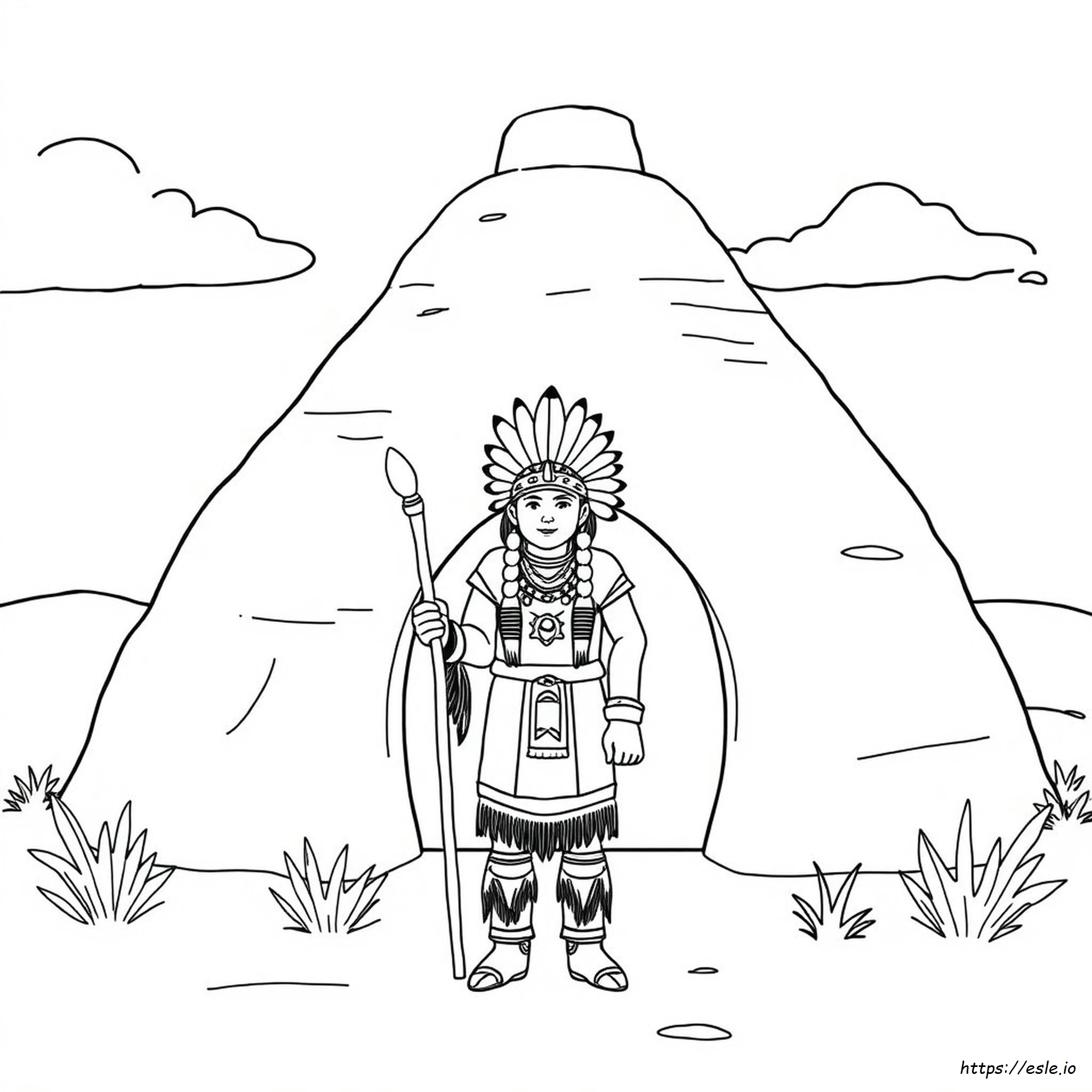 Hopi Indian Coloring Pages