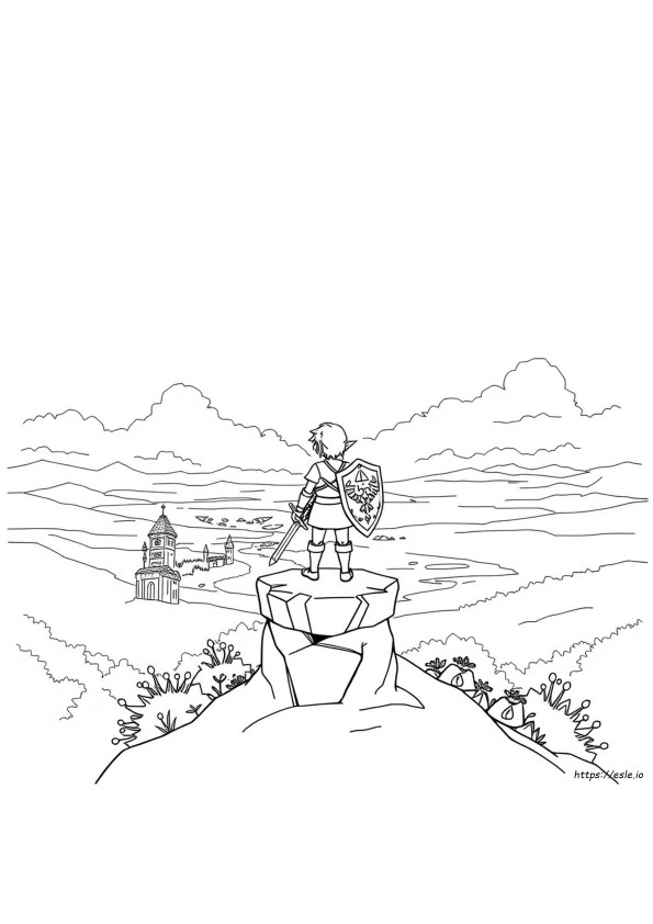 Dibujos De Leyenda De Zelda Lágrimas Del Reino Para Colorear