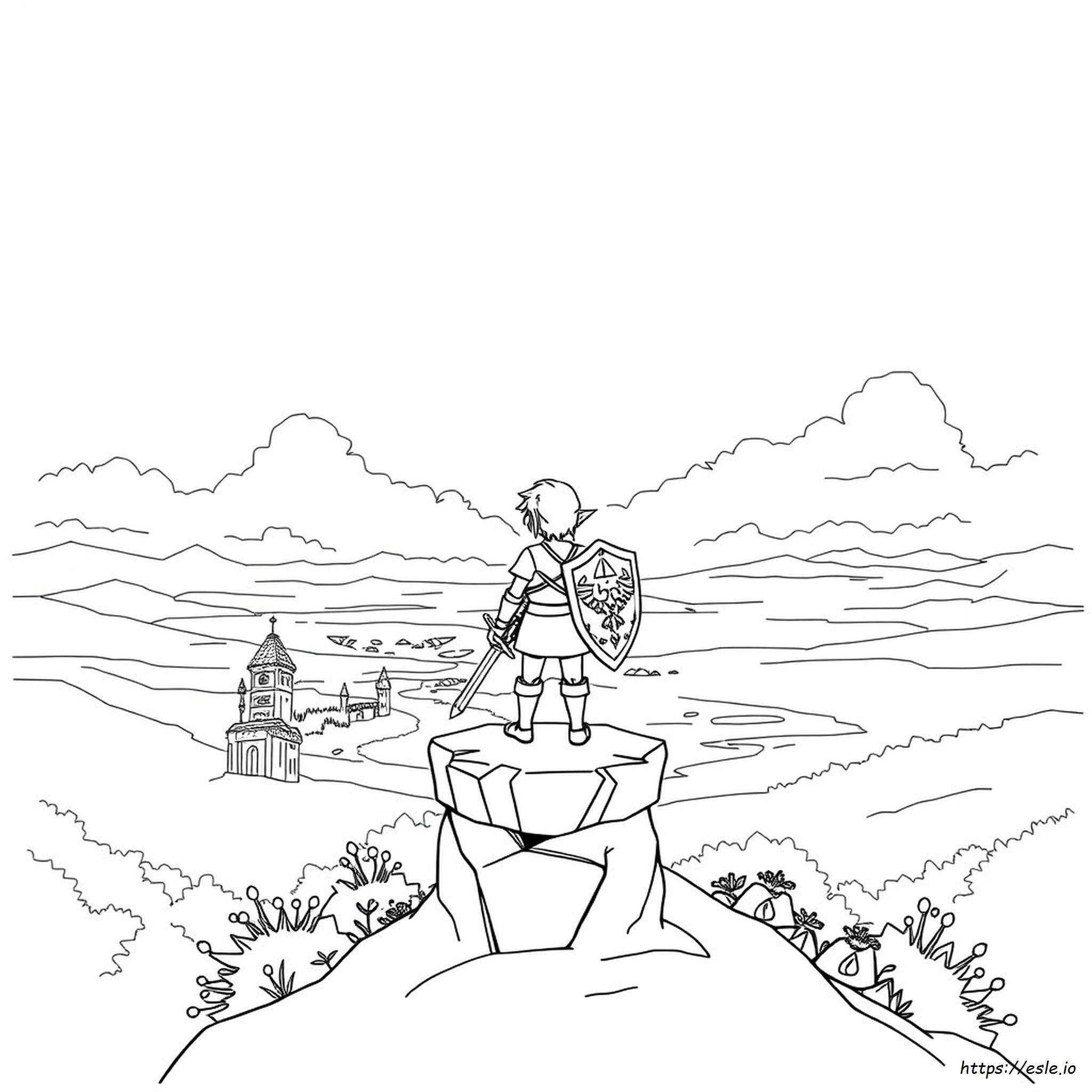 Disegni Da Colorare Di The Legend Of Zelda: Tears Of The Kingdom