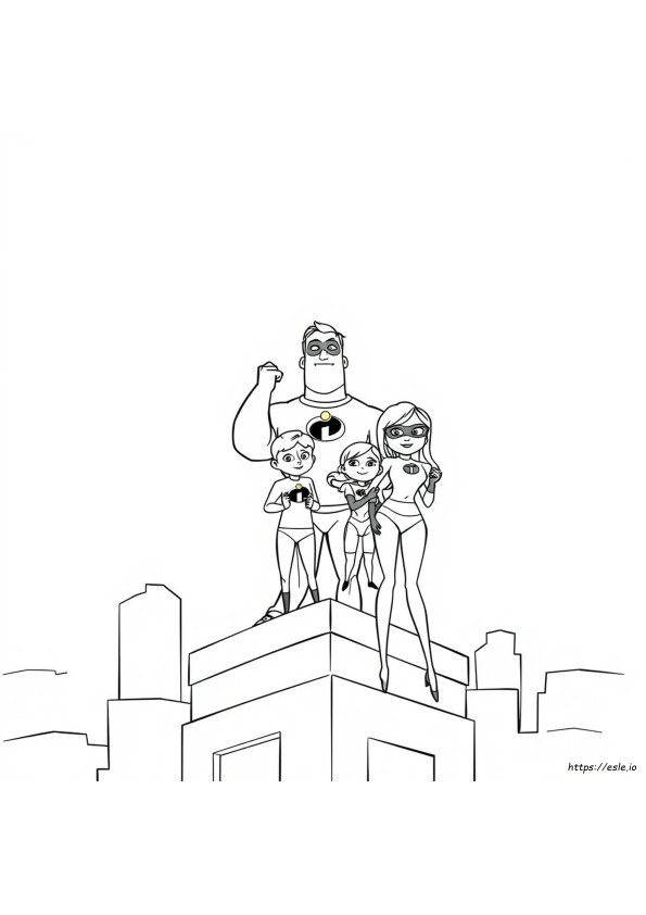 Coloring Pages Of Incredibles