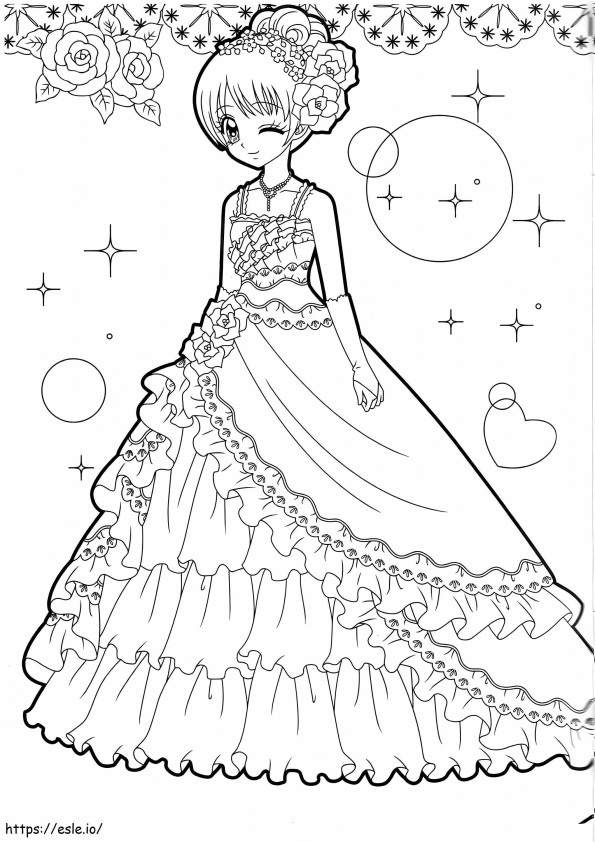Beautiful Princess coloring page