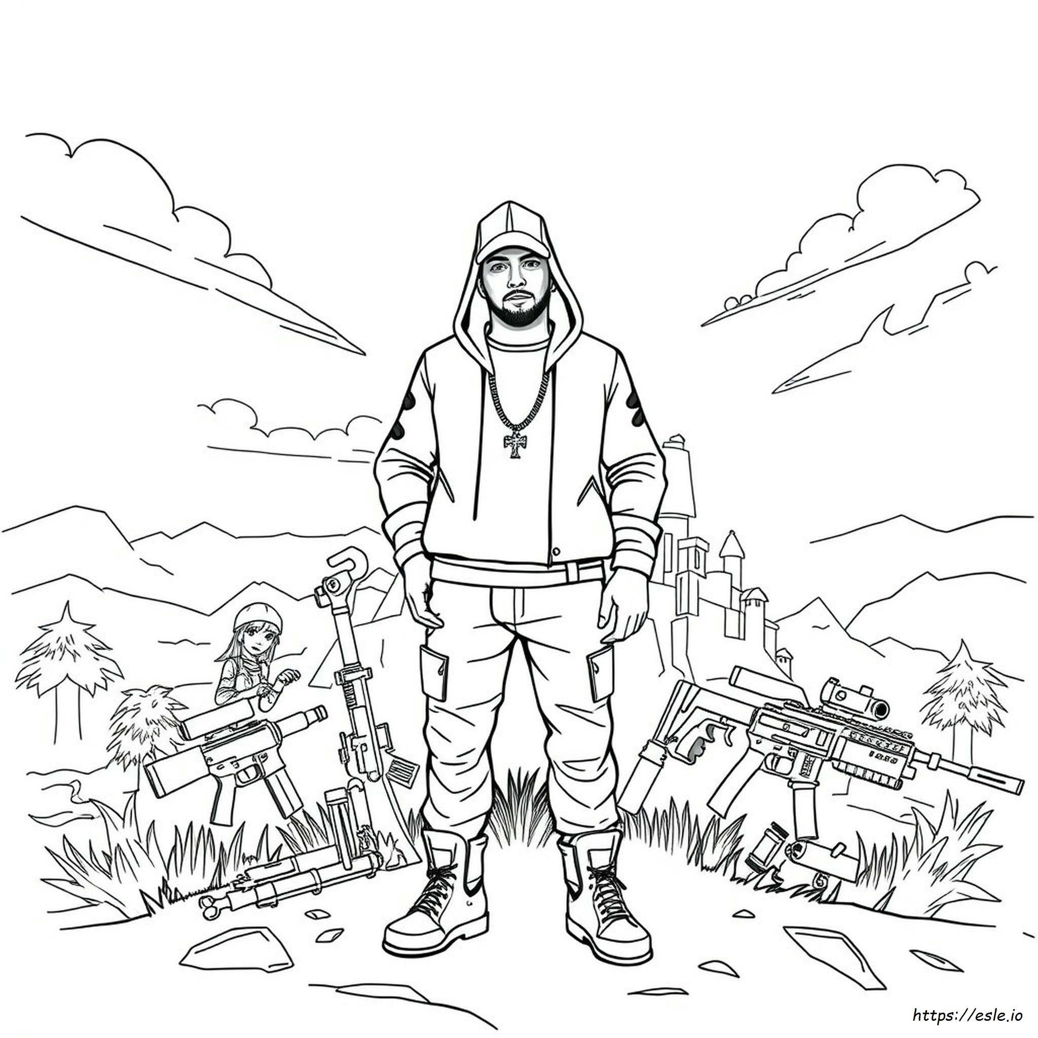 Fortnite Da Colorare Eminem