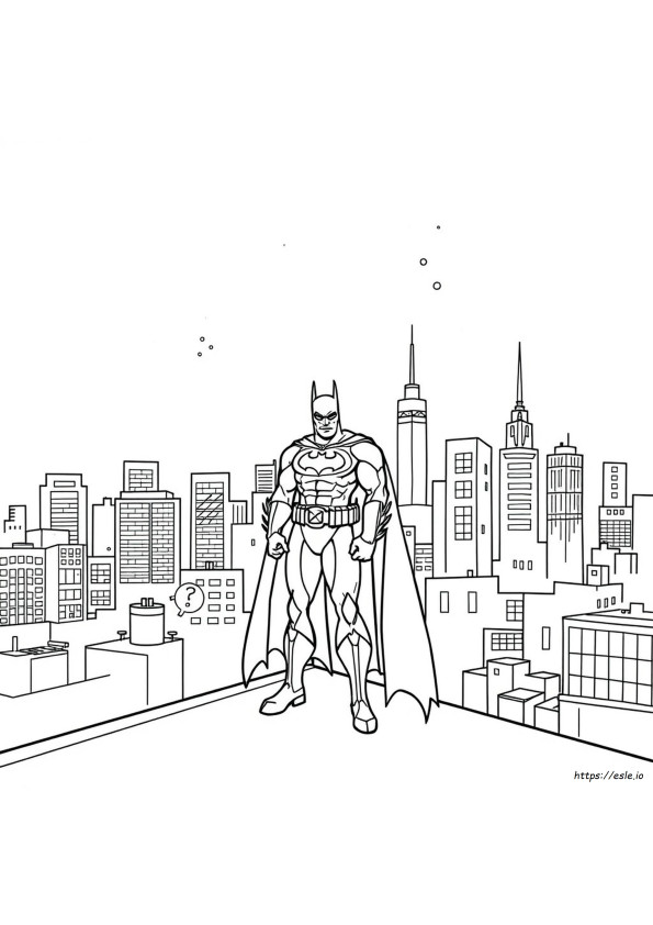 Coloriage Batman À Imprimer Pdf