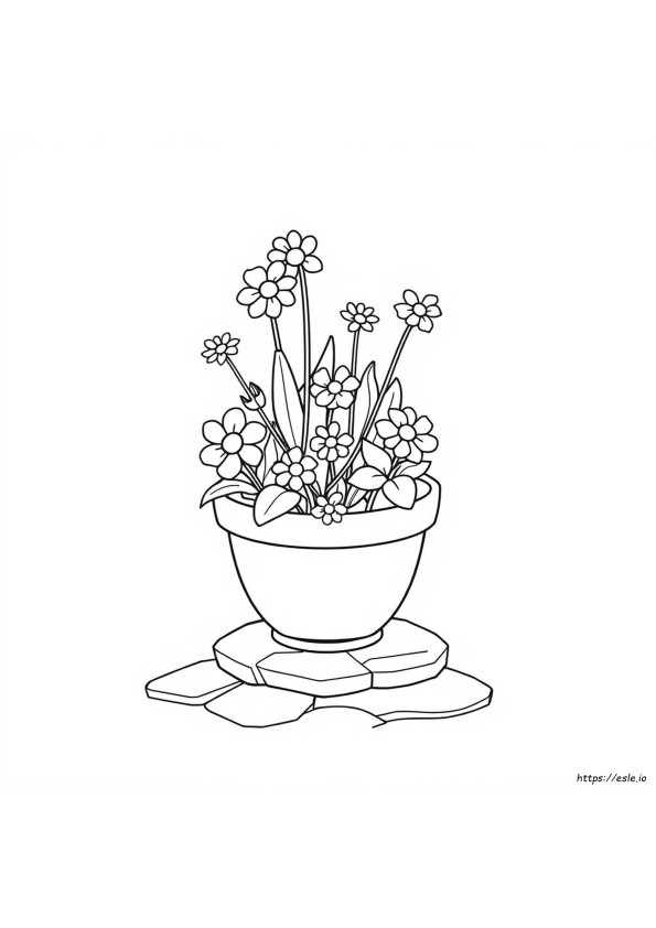 Gambar Mewarnai Pot