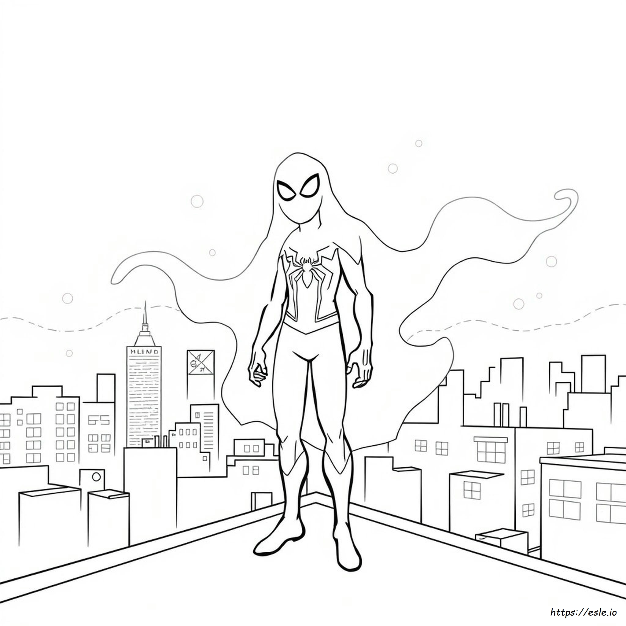 Disegni Di Ghost Spider-Man Da Colorare