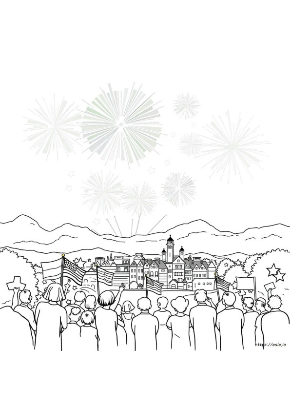Fourth Of July Coloring Pages Pdf