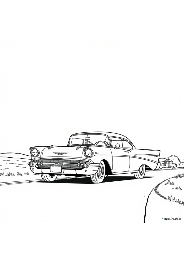 Coloriages Chevrolet 1957