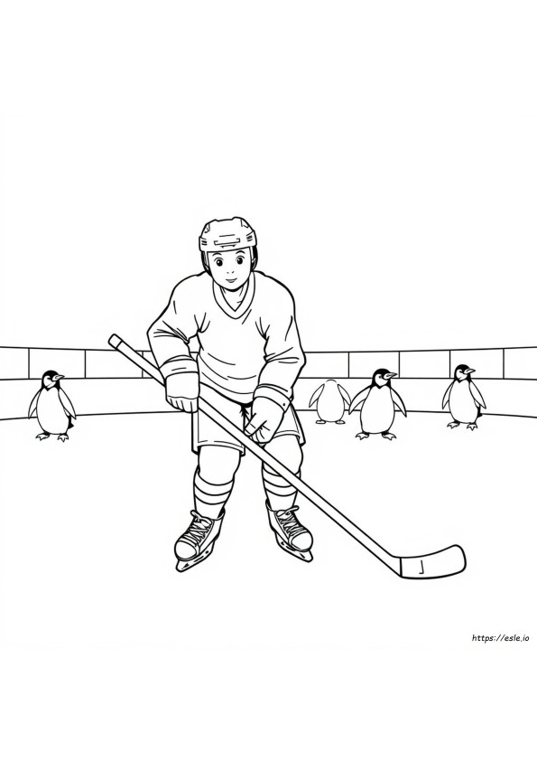 Free Hockey Coloring Pages