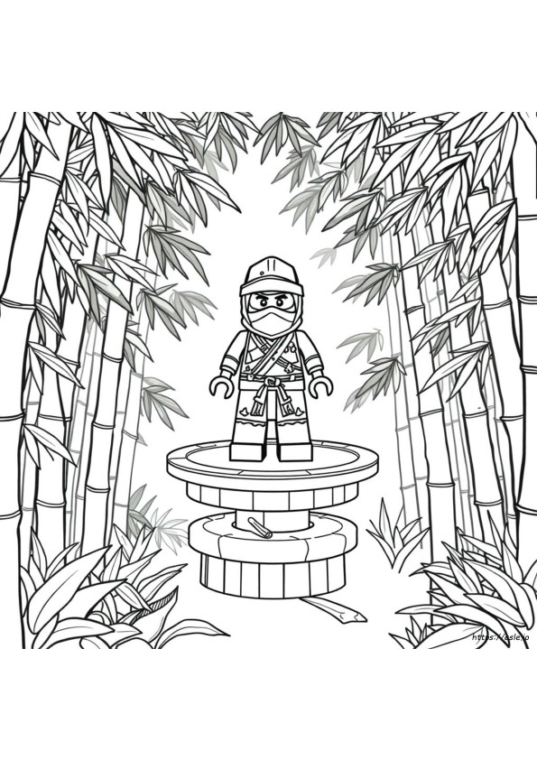 Ninjago Hijau Gambar Mewarnai
