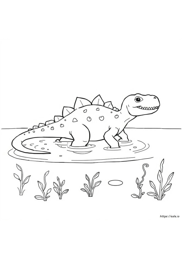 Mososaurus Boyama Sayfası
