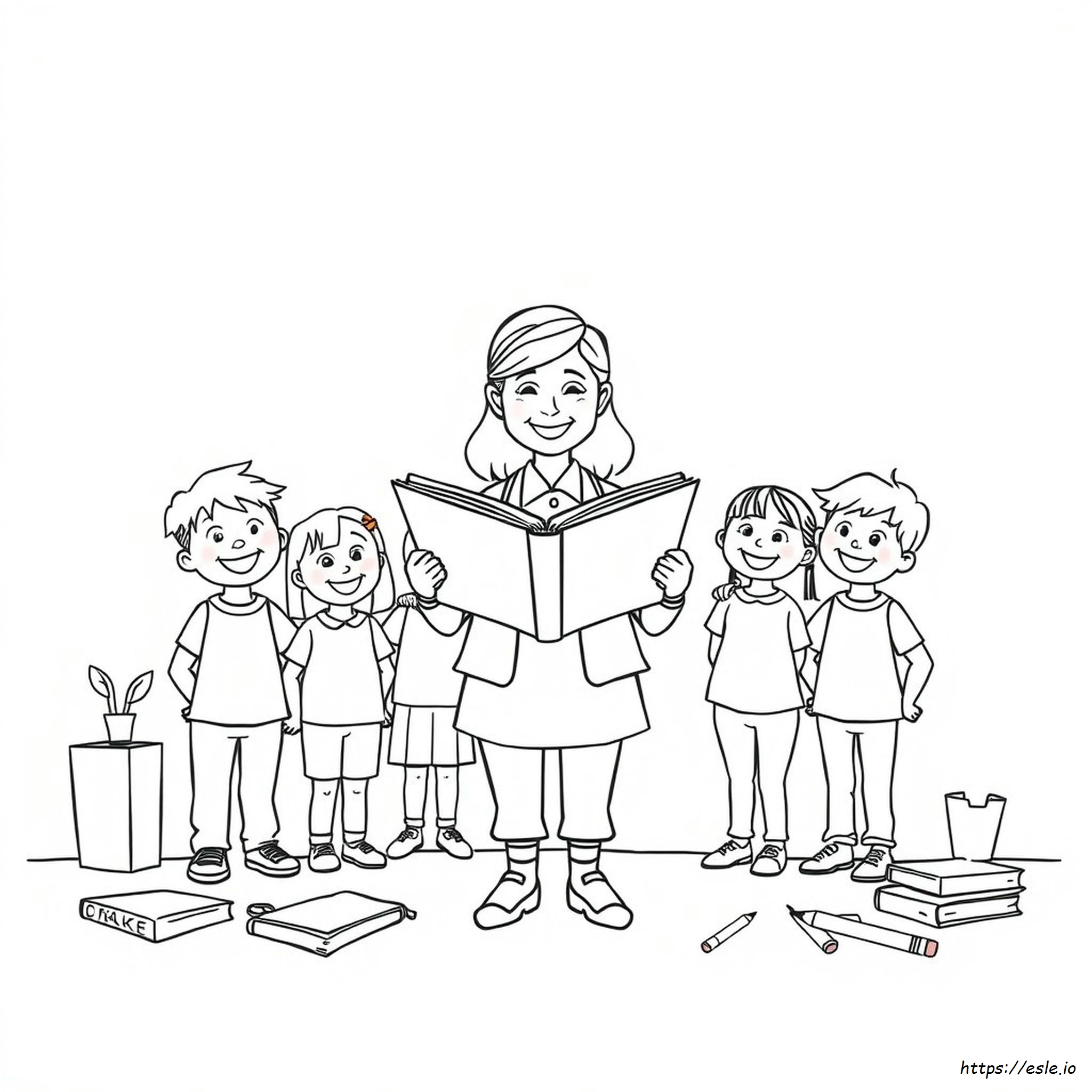 Disegni Da Colorare Per Ringraziare Gli Insegnanti Per Bambini