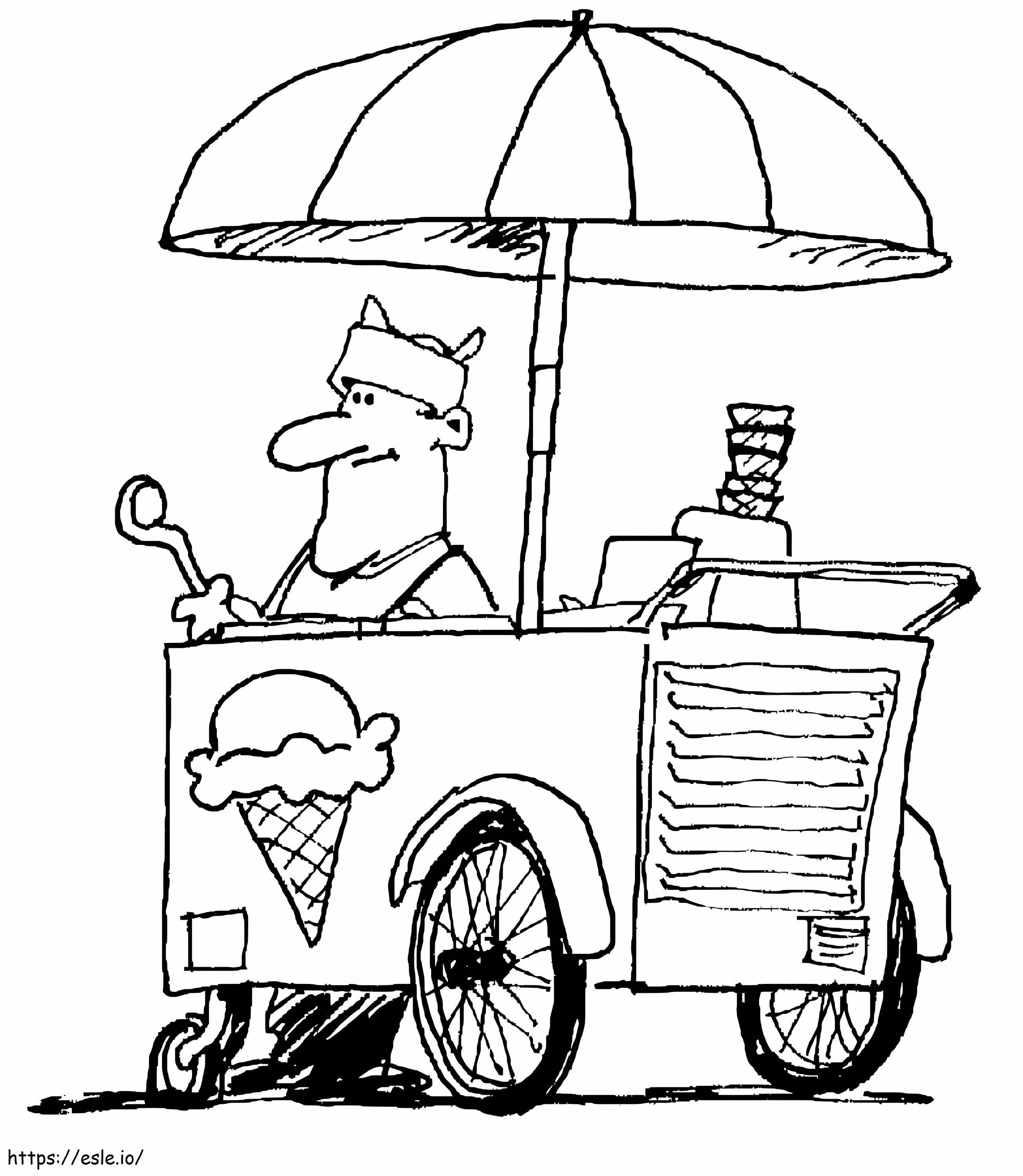Ice Cream Man coloring page