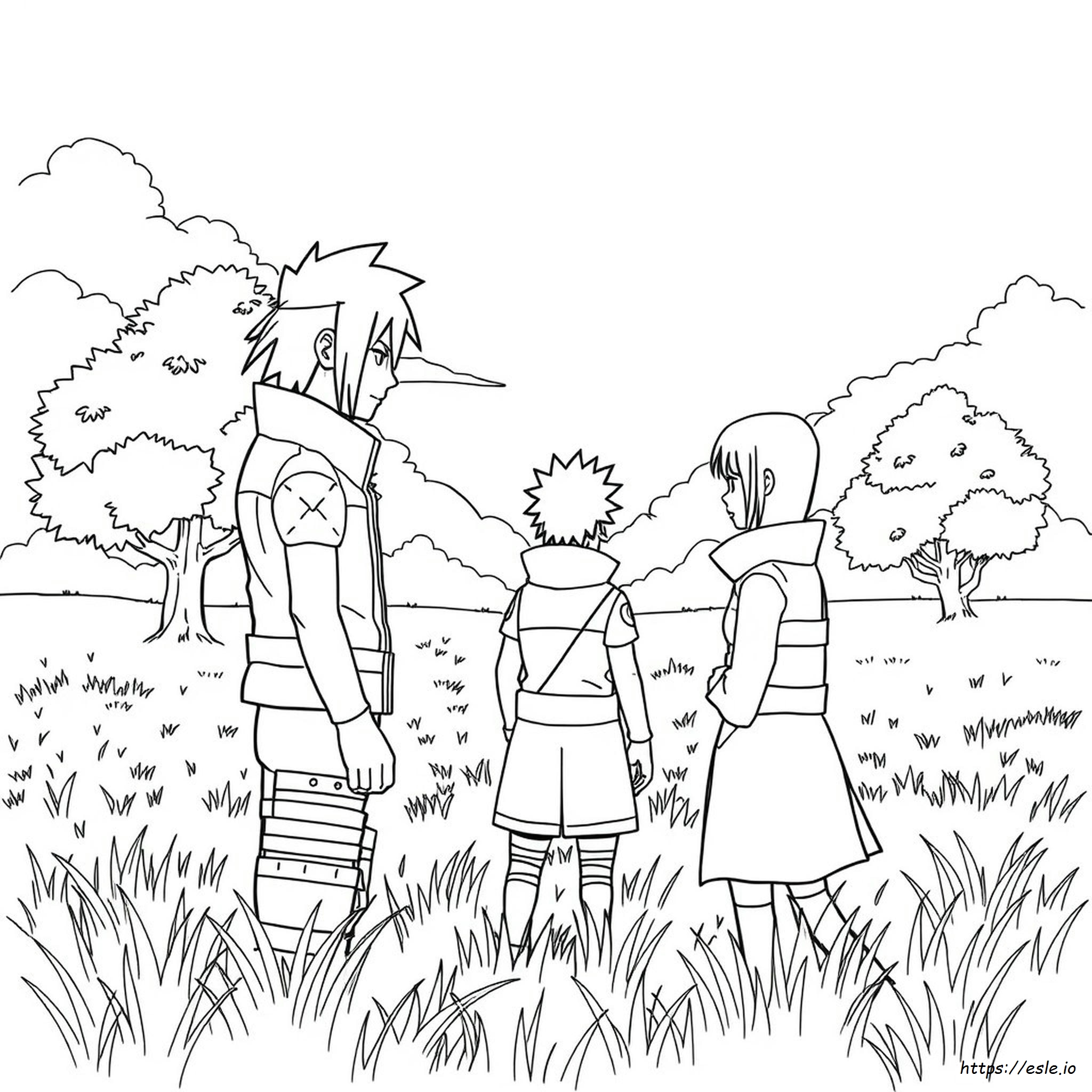 Coloring Sheet Sasuke Naruto Coloring Pages