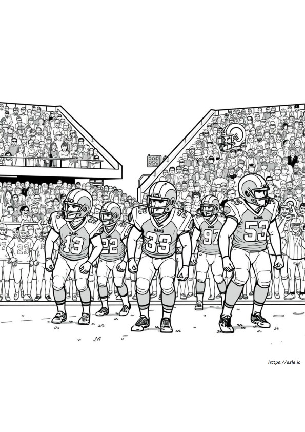 Gambar Mewarnai St Louis Rams