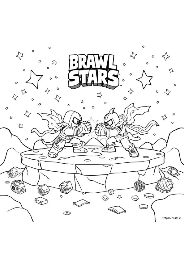 Brawl Stars Gambar Mewarnai