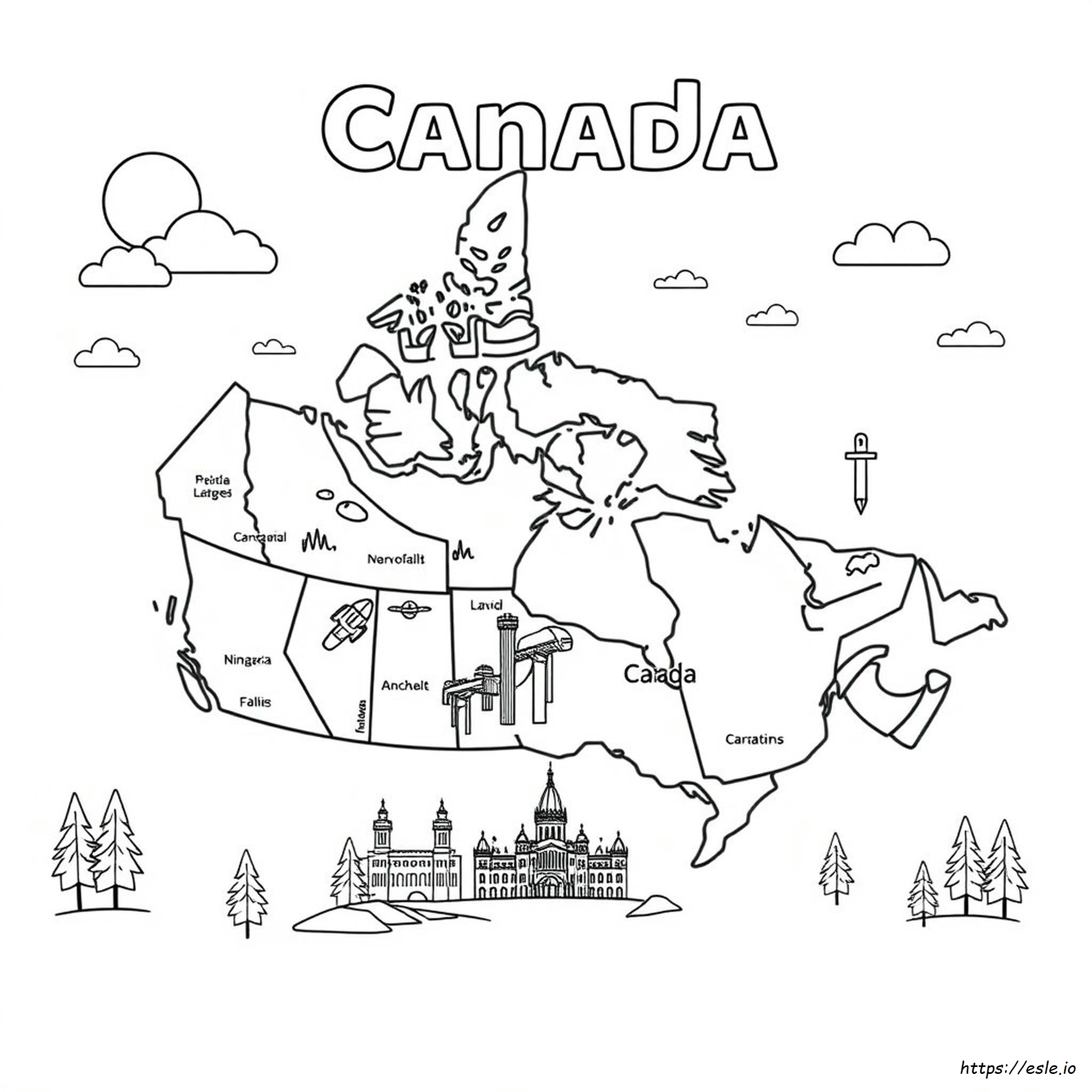 Disegni Da Colorare Del Canada Gratis