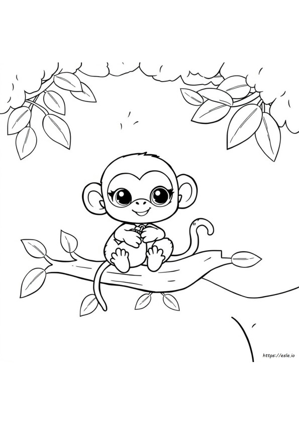 Littlest Pet Shop Gambar Mewarnai Monyet