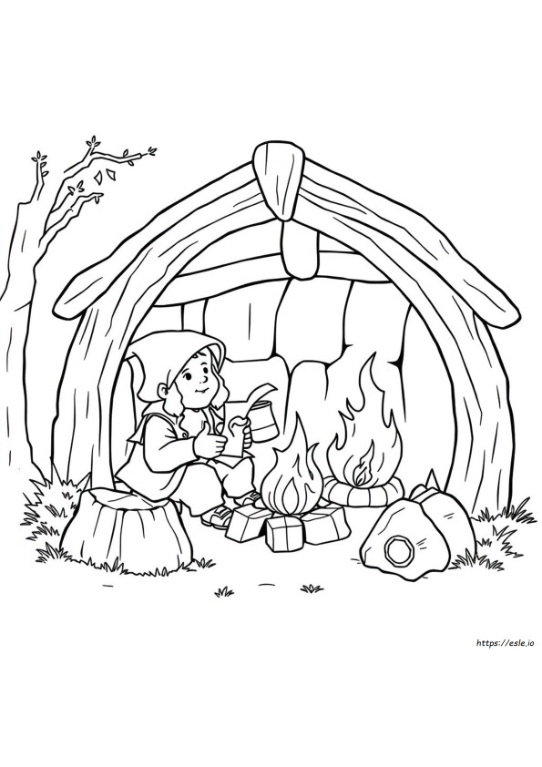 Halaman Mewarnai Hobbit