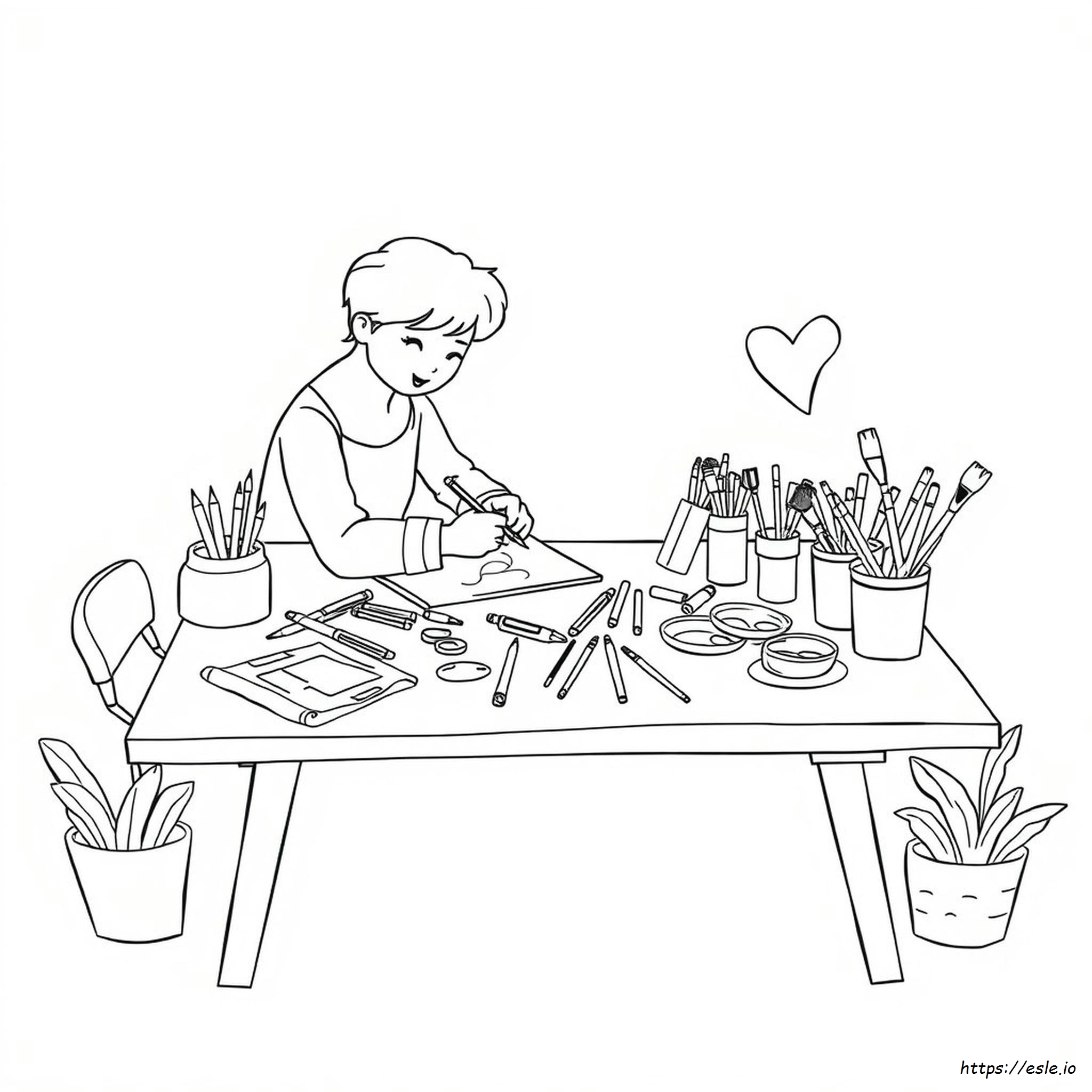 Colouring Sheet Adult
