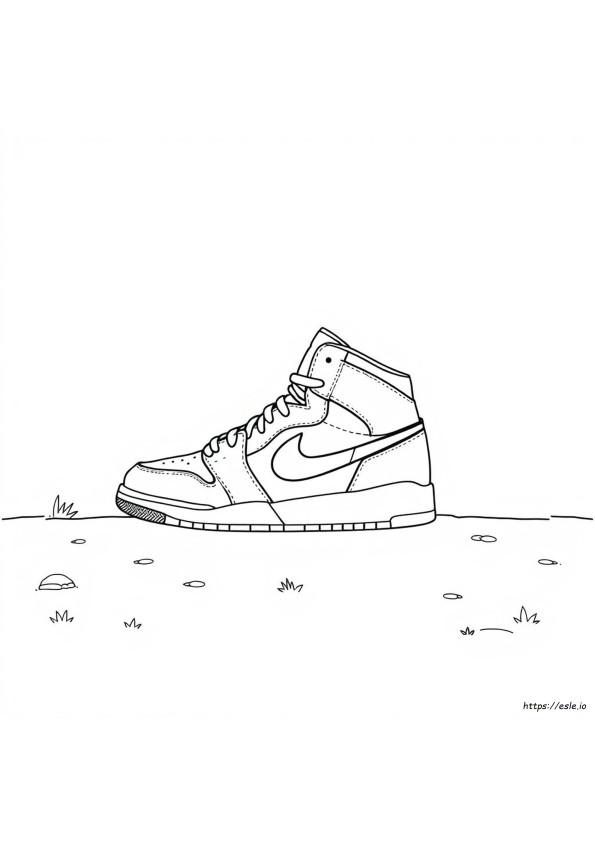 Air Jordan Gambar Mewarnai