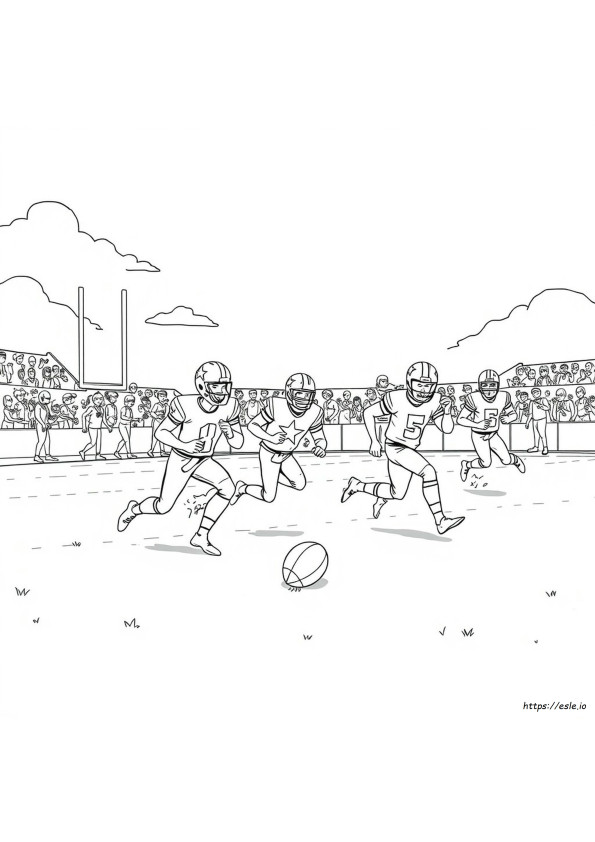 Gambar Mewarnai Sepak Bola Koboi