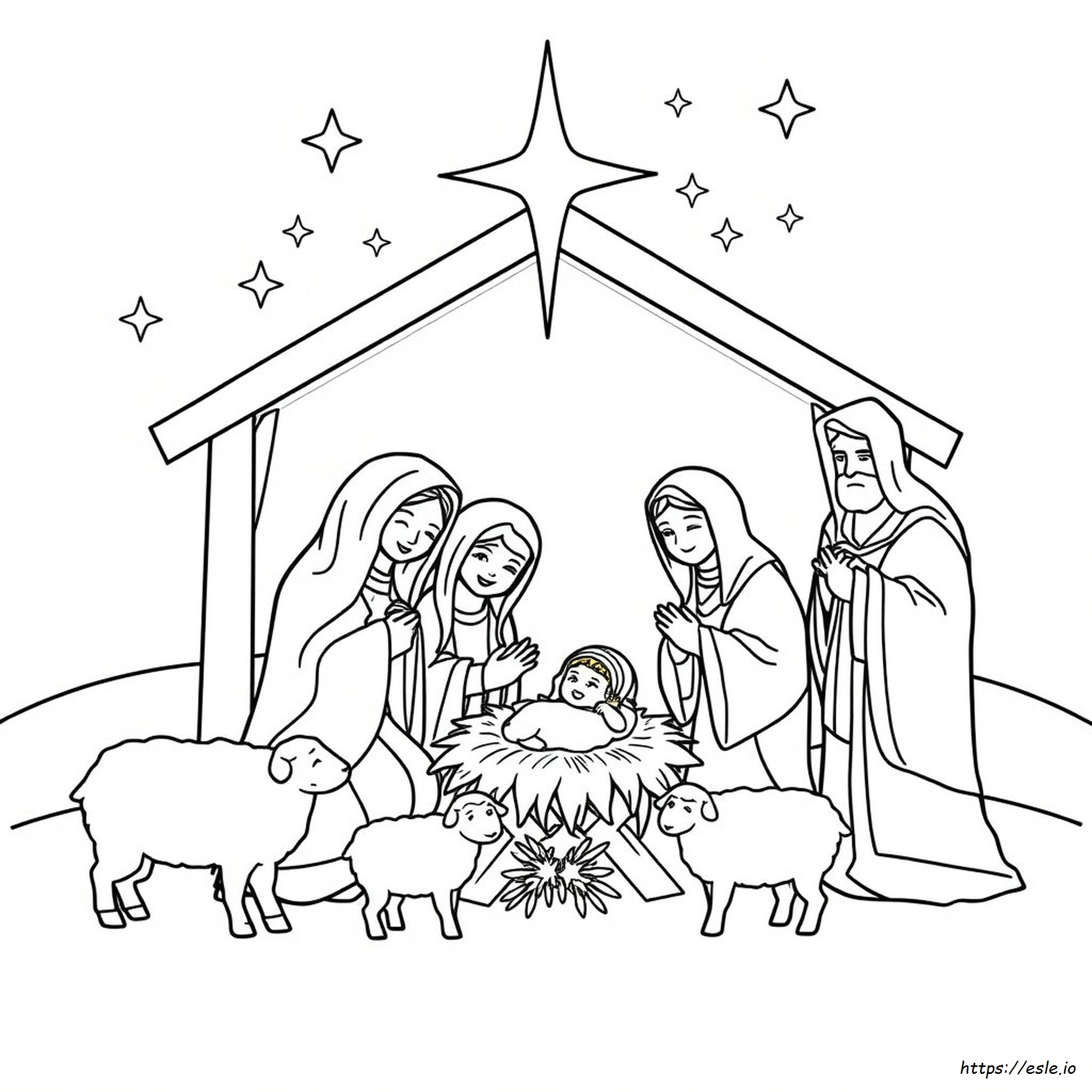 Disegni Natalizi Della Natività Da Colorare E Stampare Gratis
