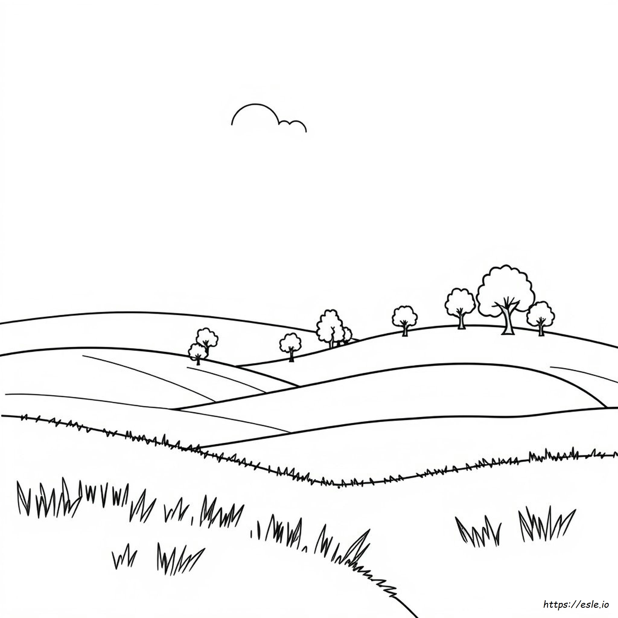 Landschaft Ausmalbilder