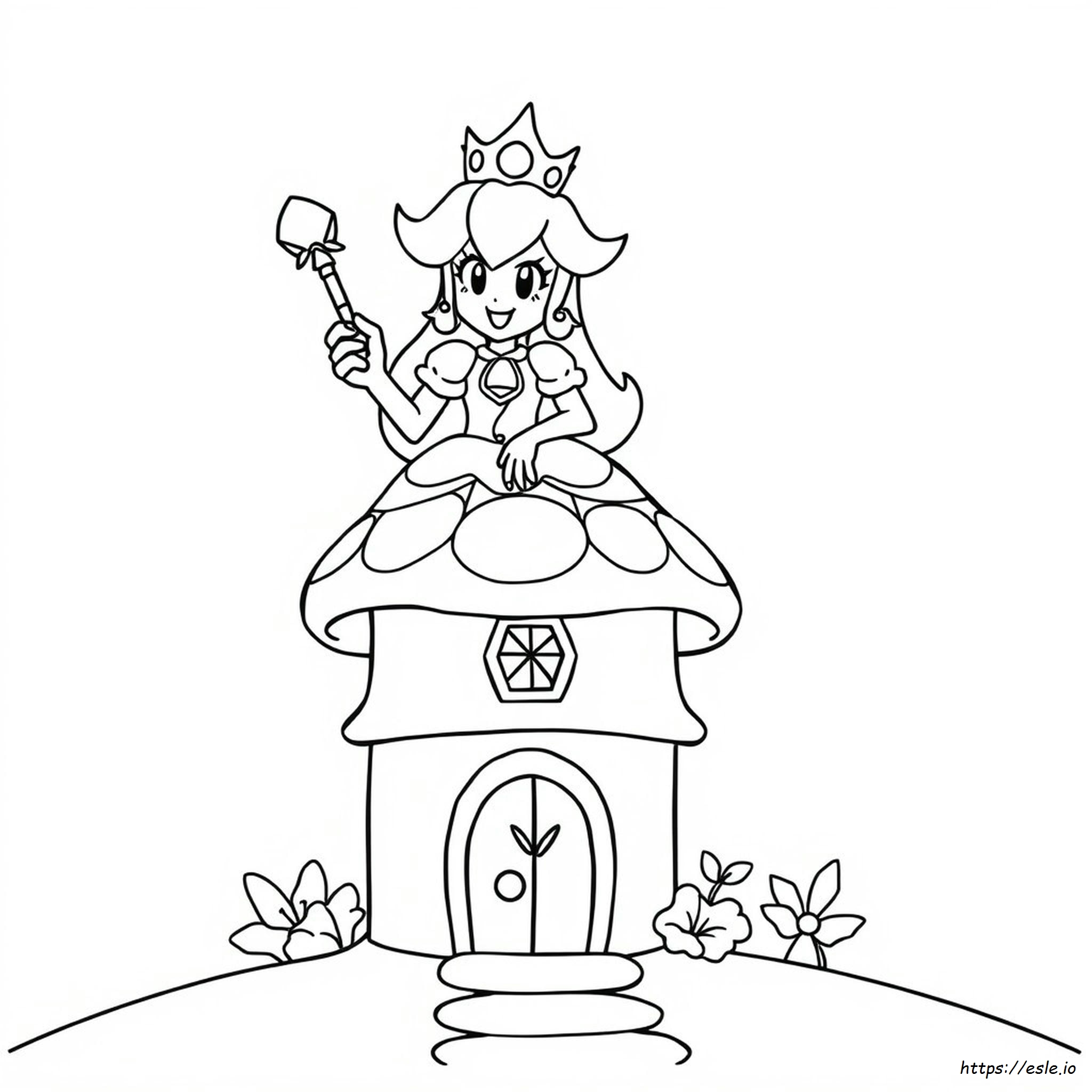 Principessa Peach Da Colorare