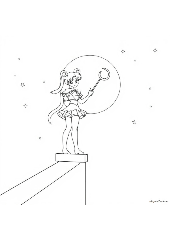 Sailor Moon Lembar Mewarnai