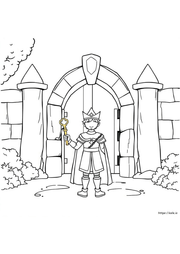 Gambar Mewarnai Pangeran