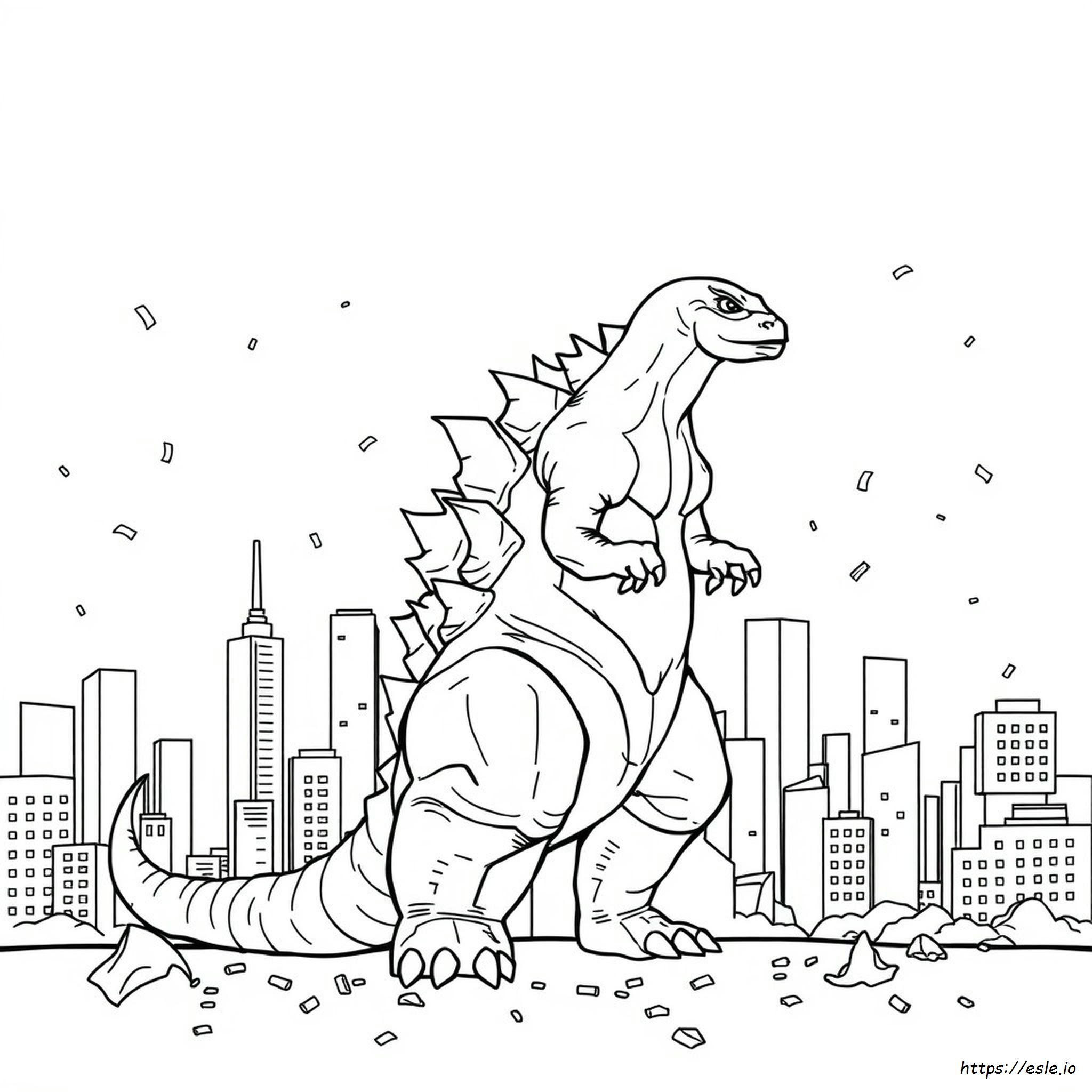 Immagini Di Godzilla Da Colorare