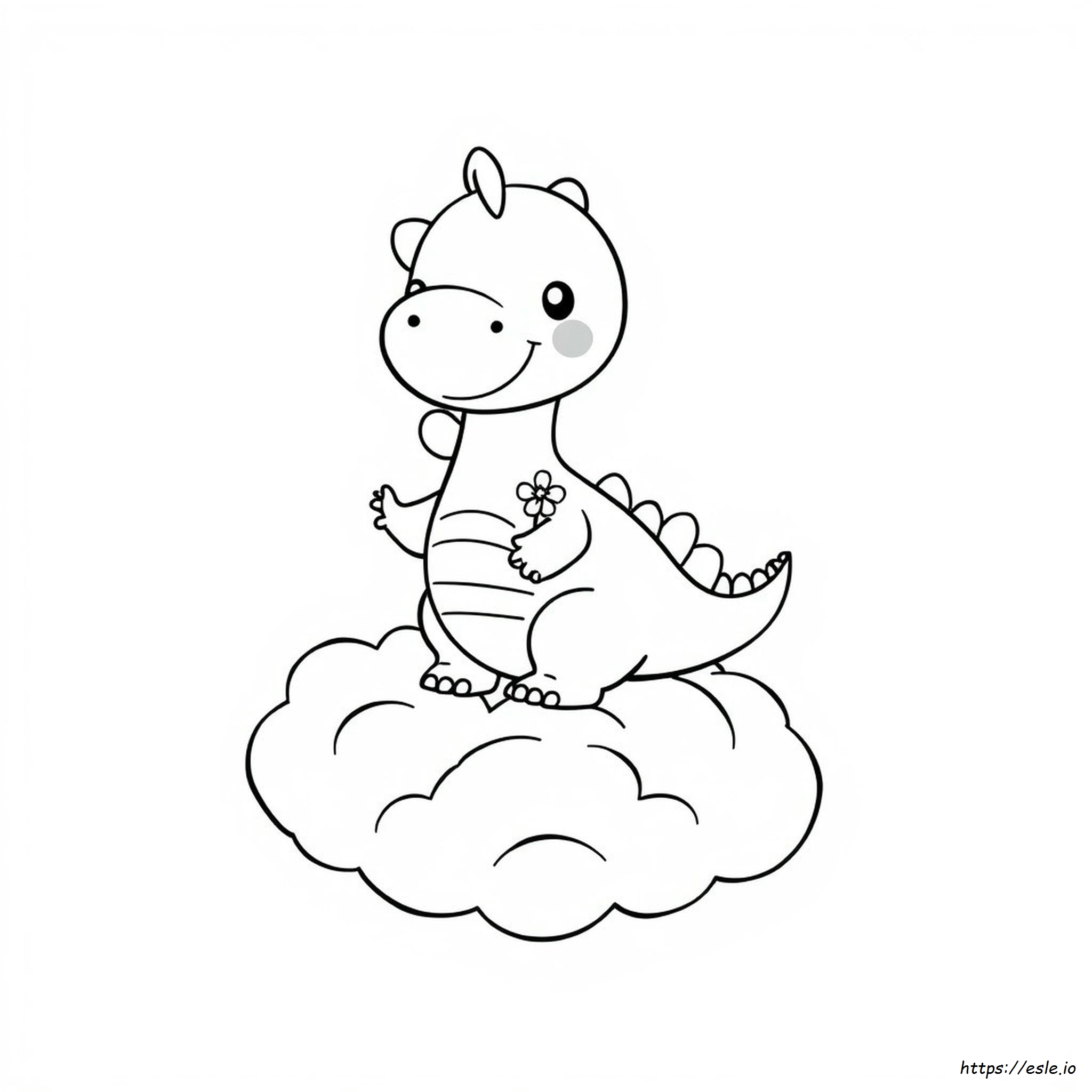 Dinosauri Kawaii Carini Da Colorare