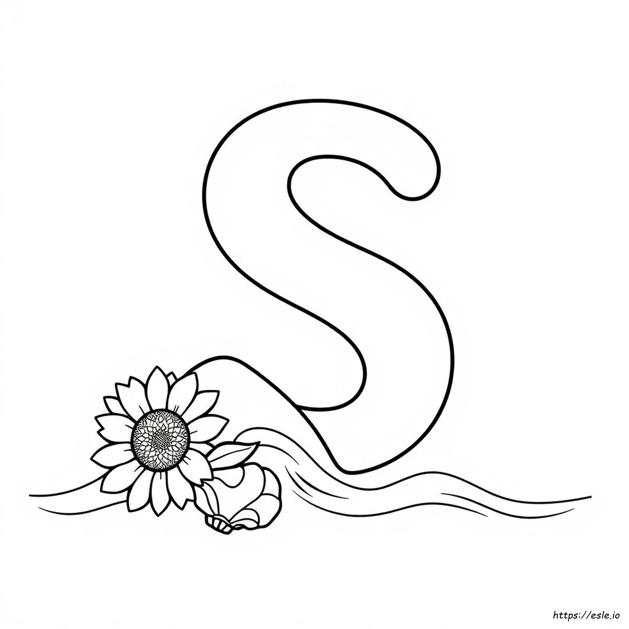 Lettera S Dell'alfabeto Da Colorare