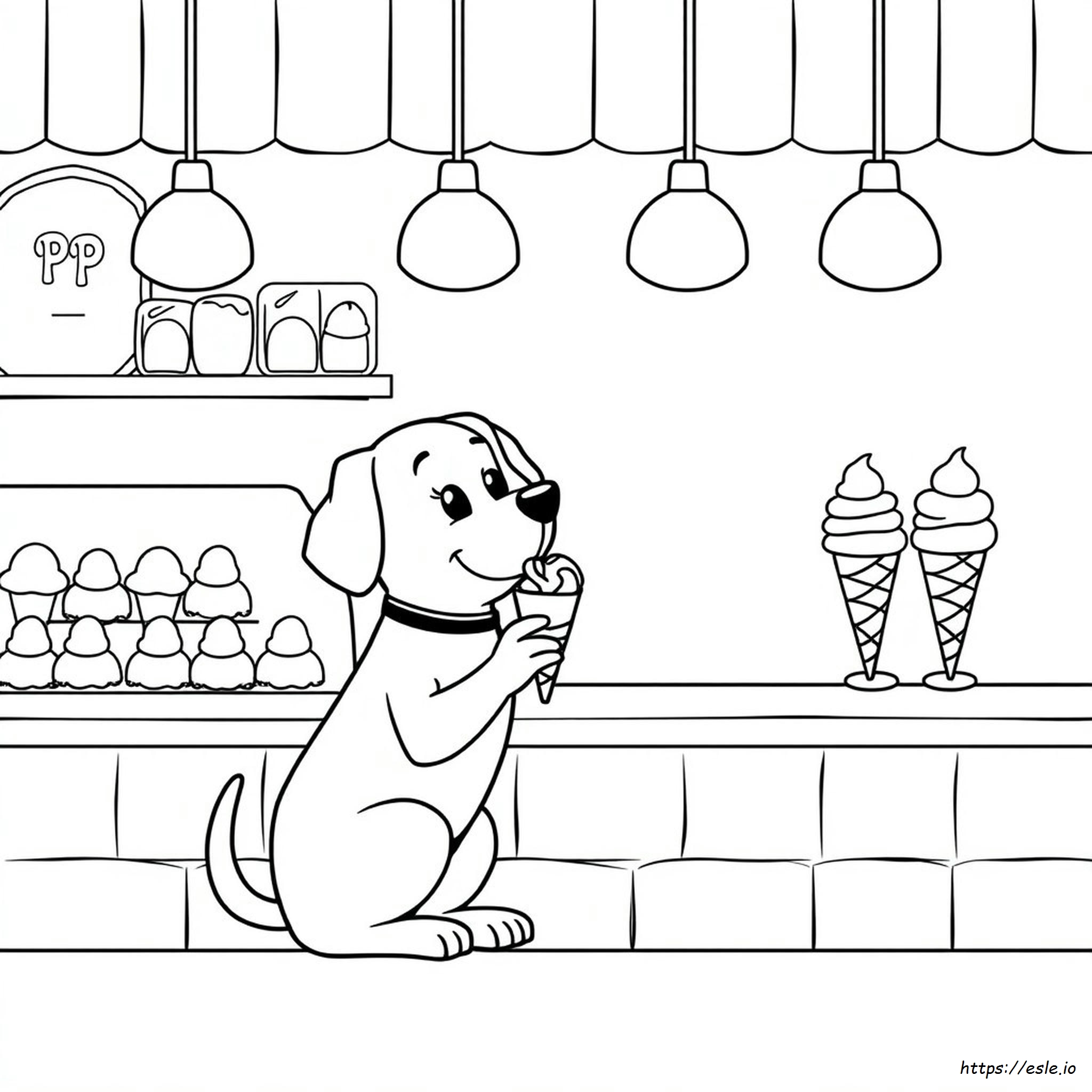 Gelato Per Cani Da Colorare