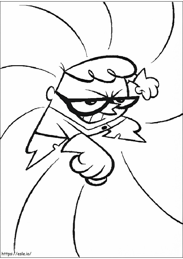 Cool Dexter coloring page