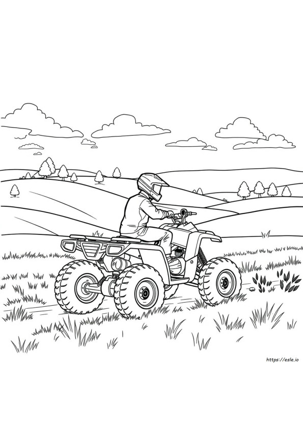 Quad Bike Gambar Mewarnai