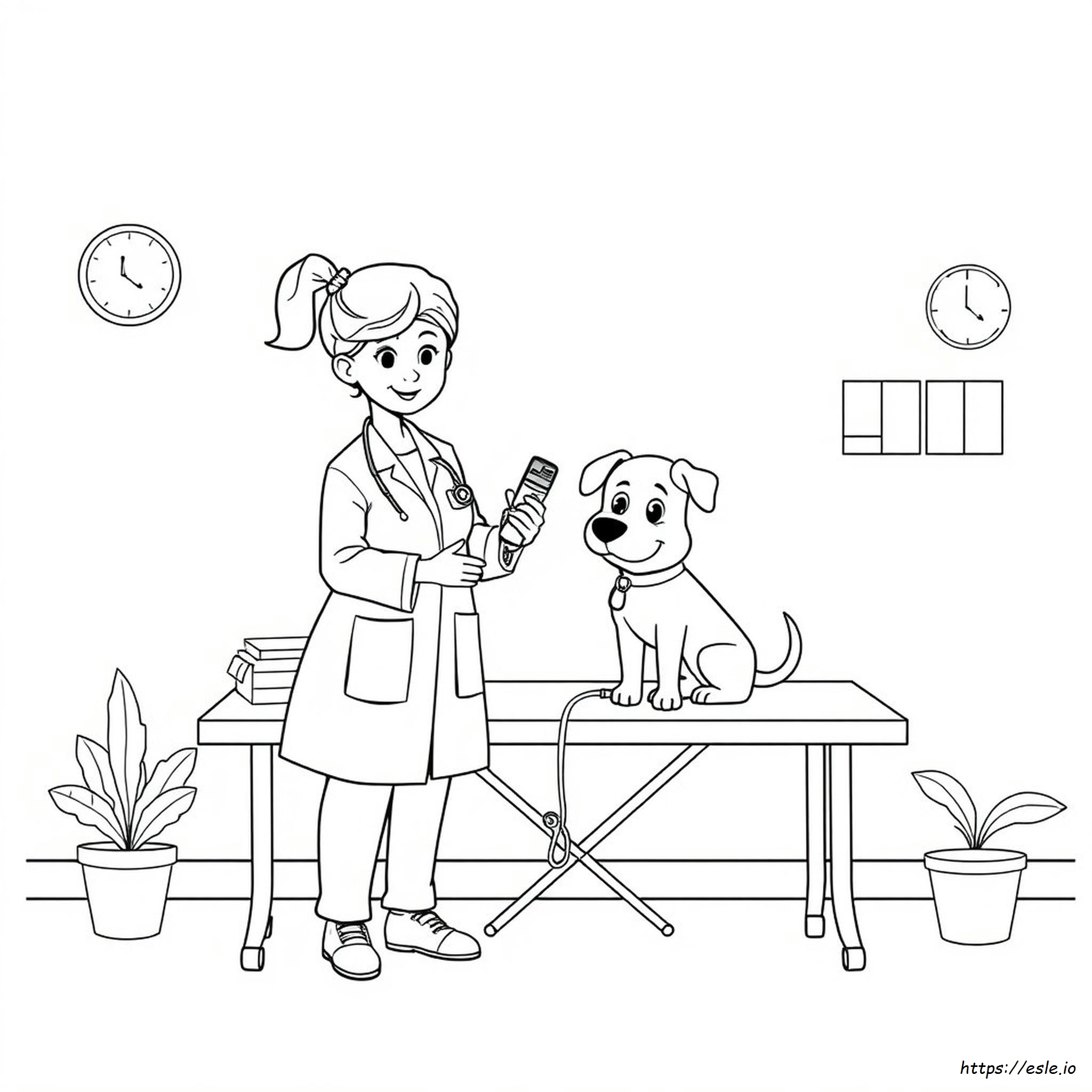 Veterinario Da Colorare